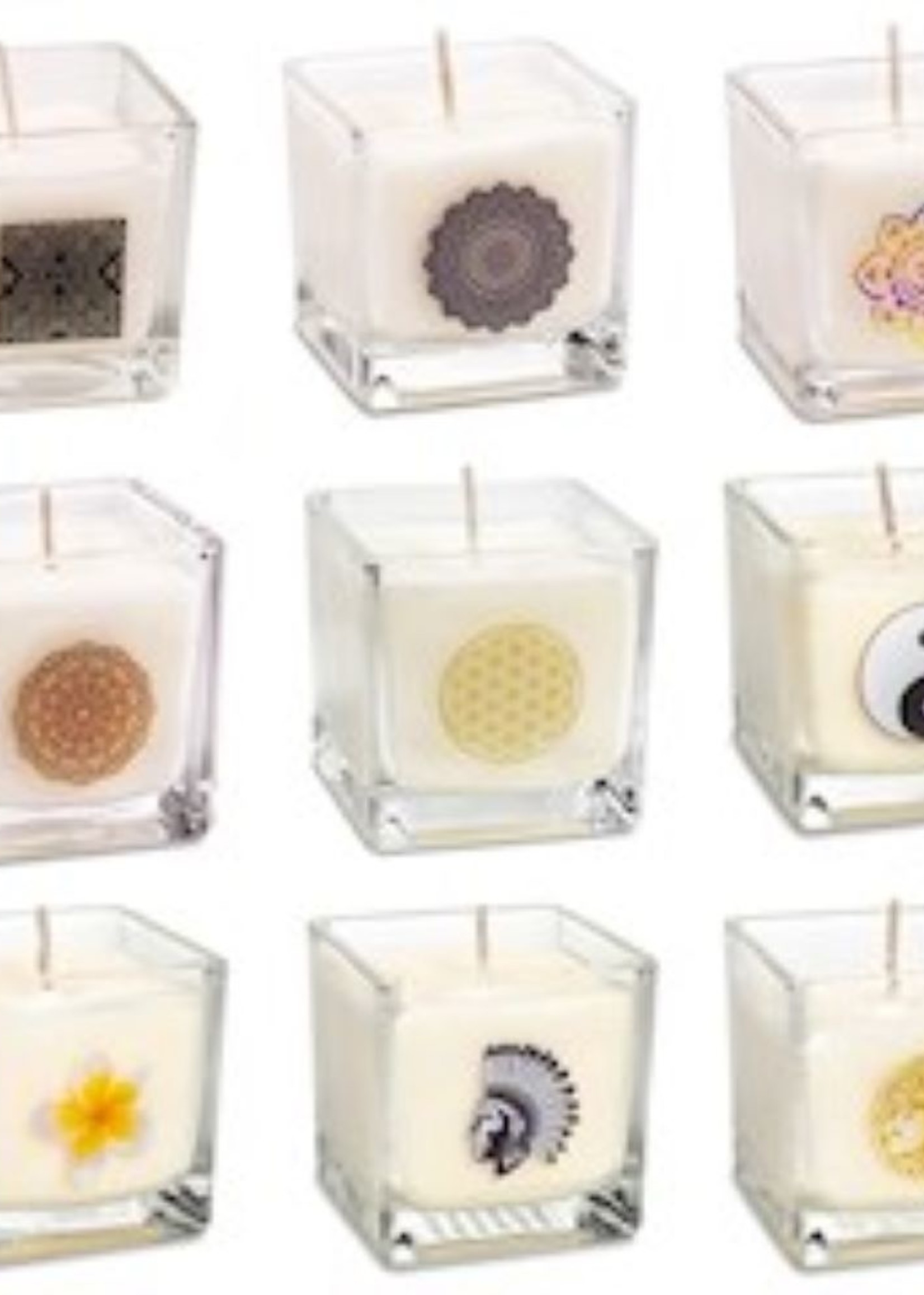 Scented candles set of 9 glasses