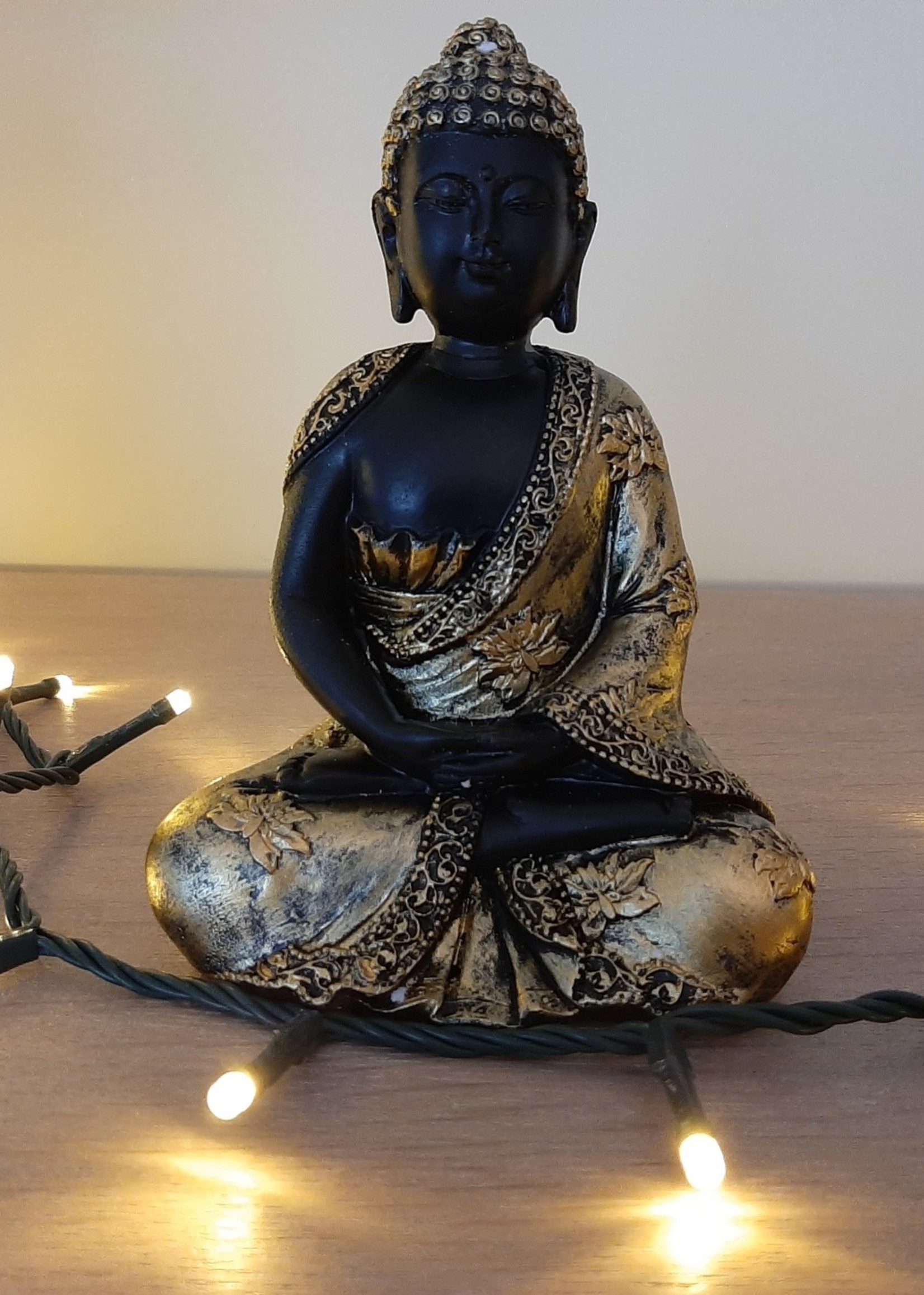 Bouddha de méditation finition antique