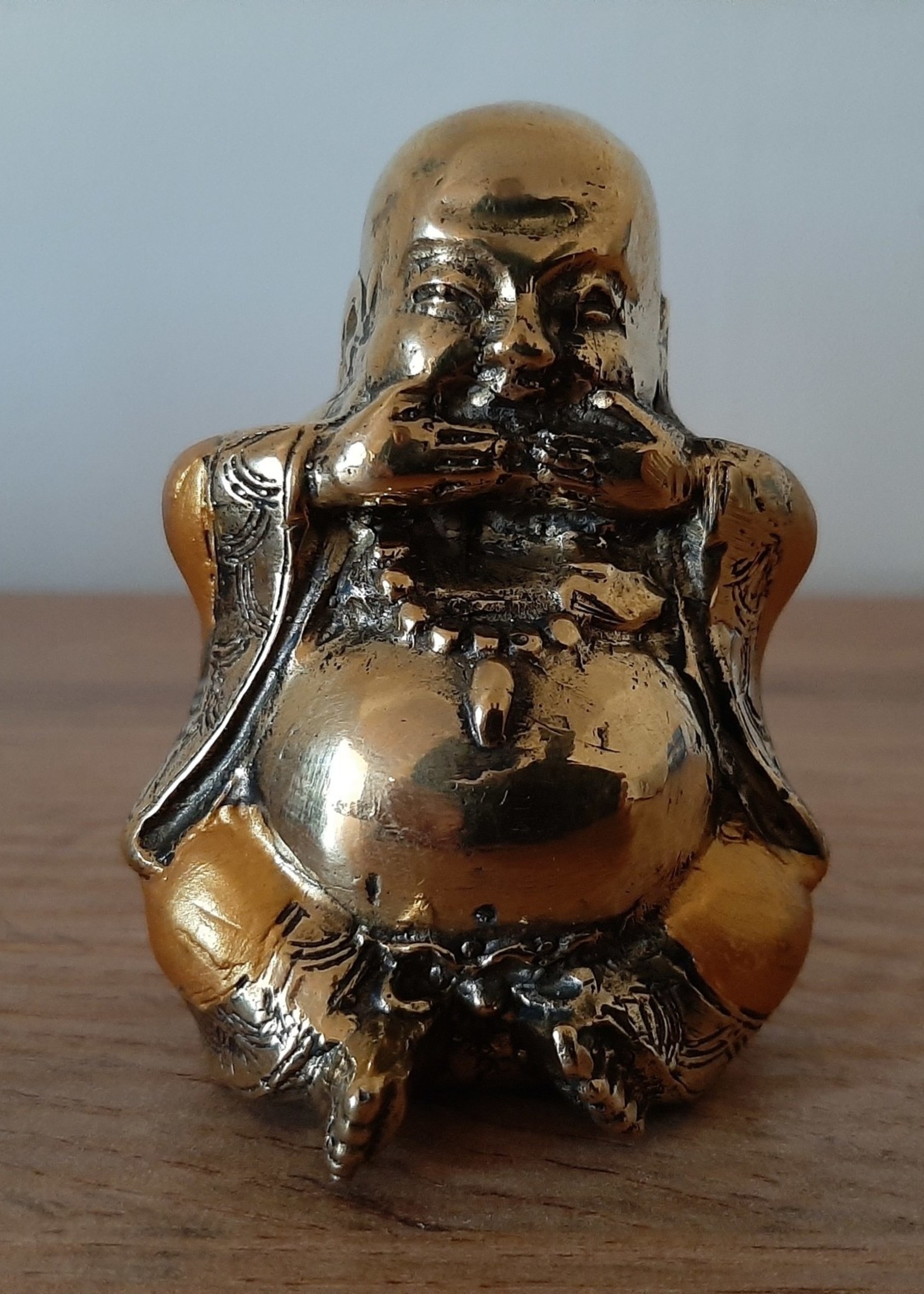 Boeddhabeeldjes set brons Horen-Zien-Zwijgen