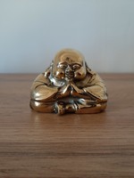 Bouddha en prière en bronze