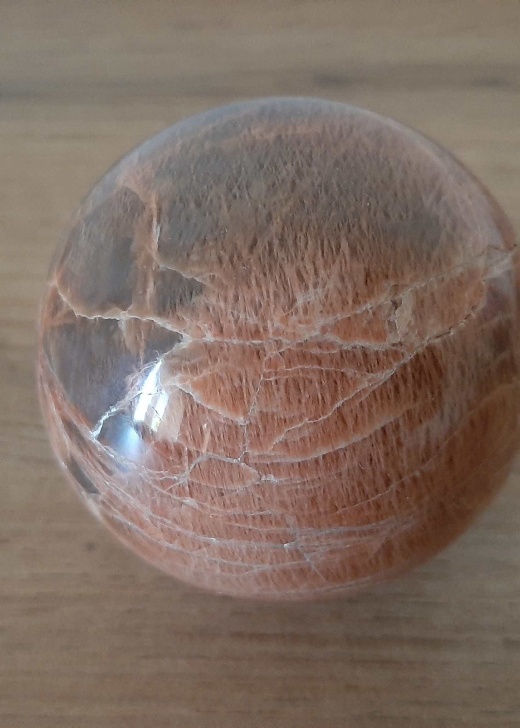 Moonstone sphere 7 cm