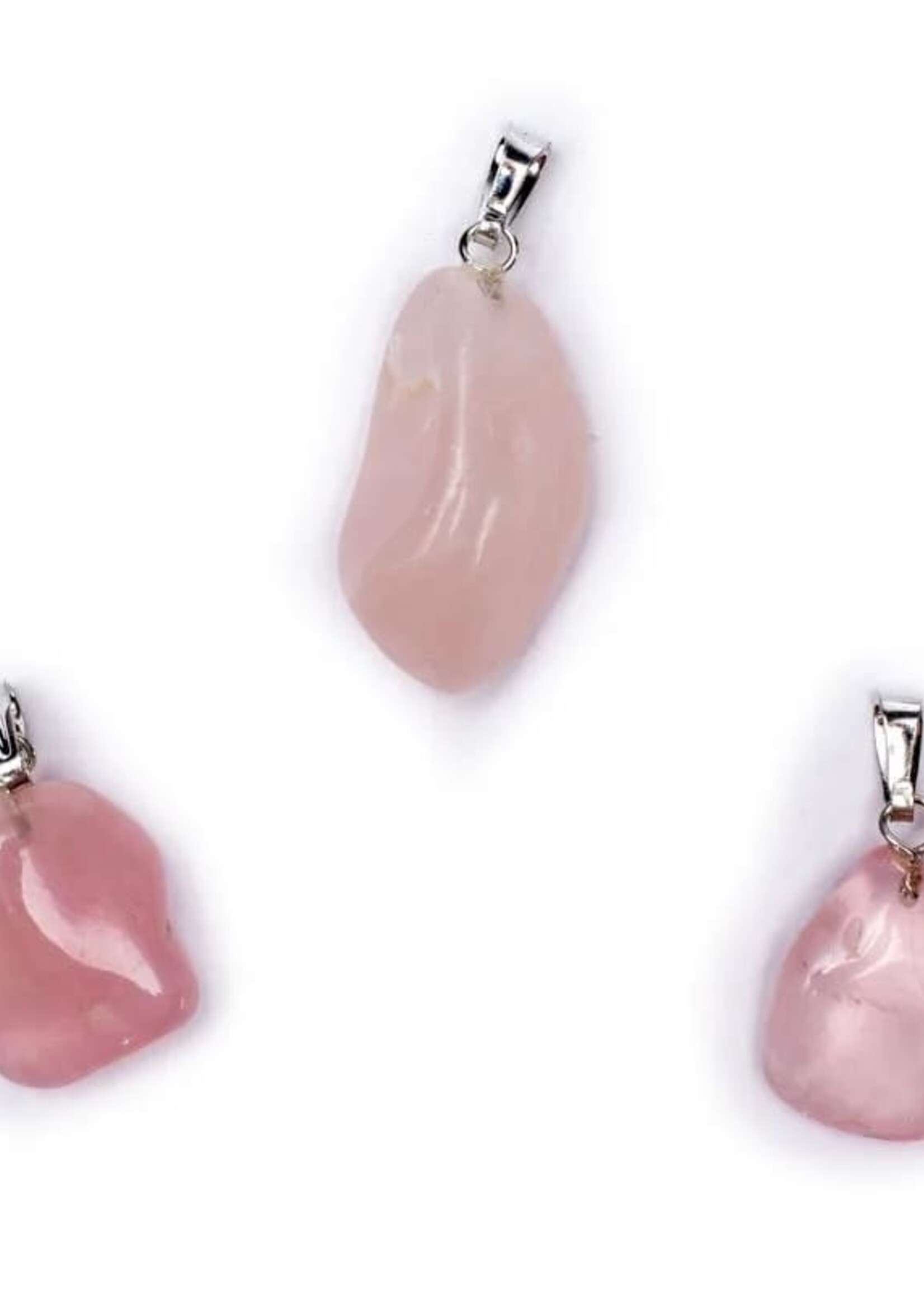 Pendant Rose Quartz drilled