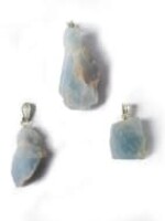 Pendant Blue Calcite rough