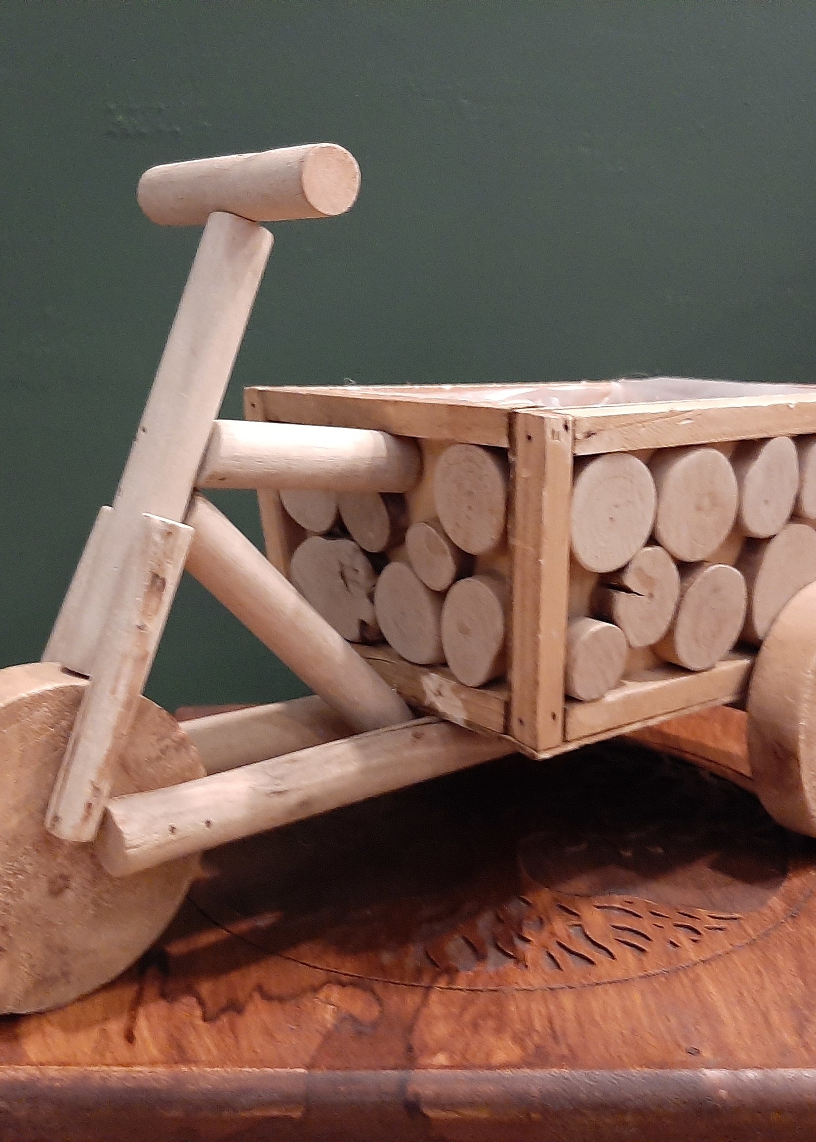 Wooden tricycle