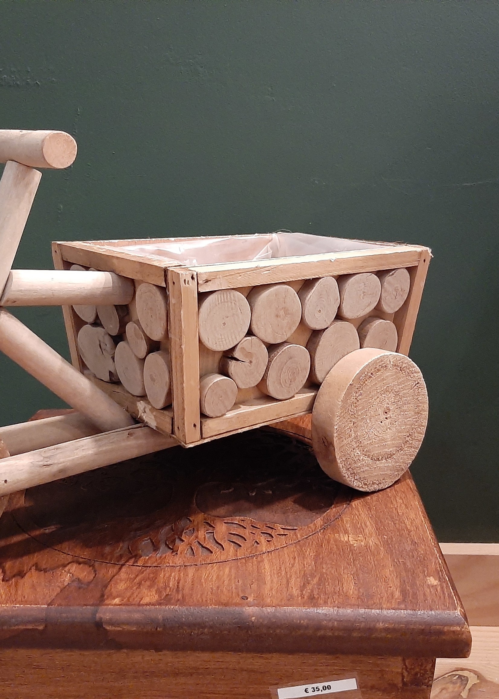 Wooden tricycle