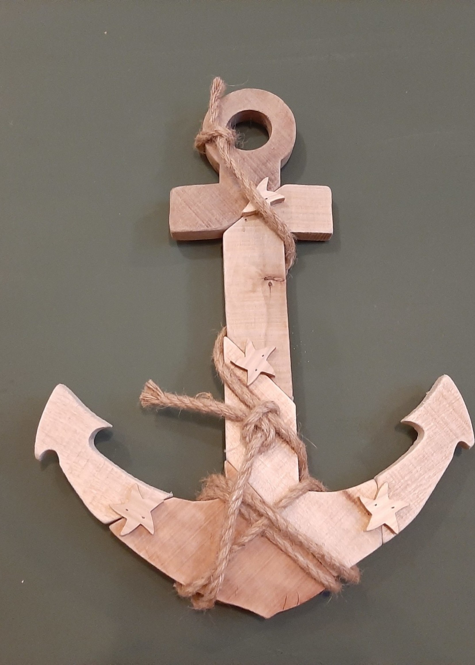 Wooden anchor large