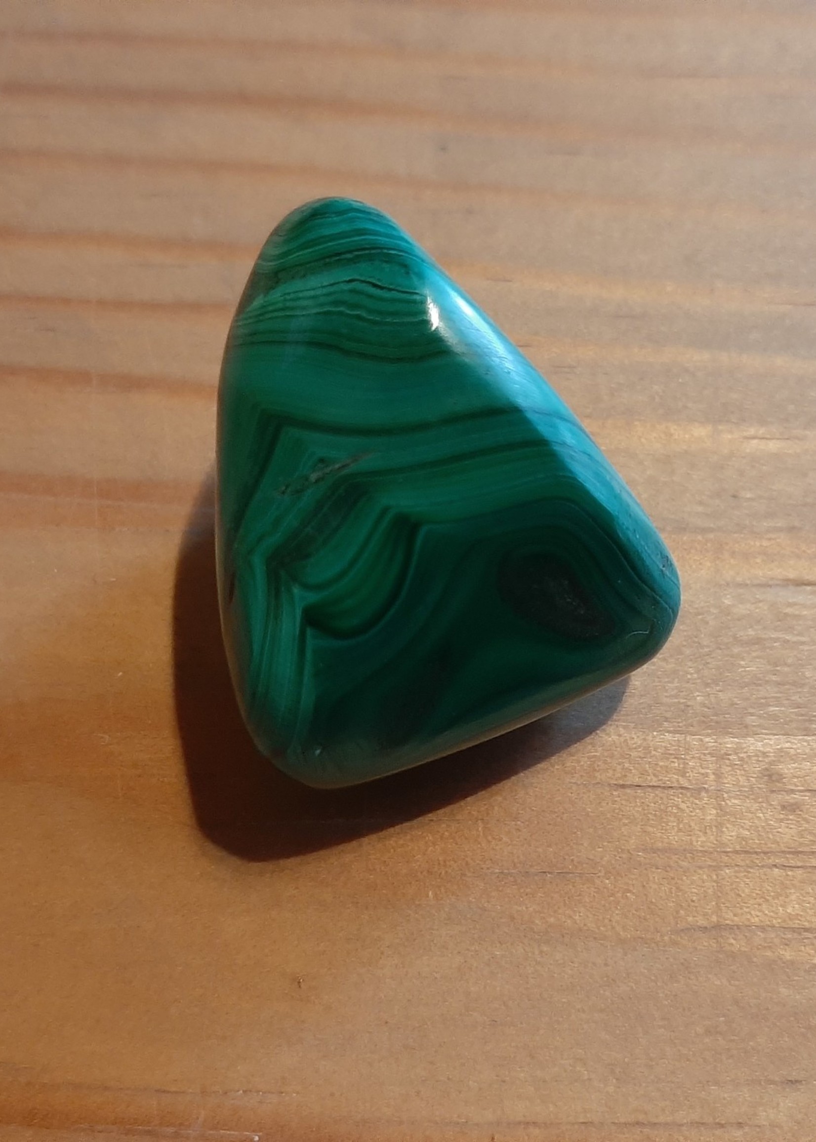 Hug Stone Malachite L