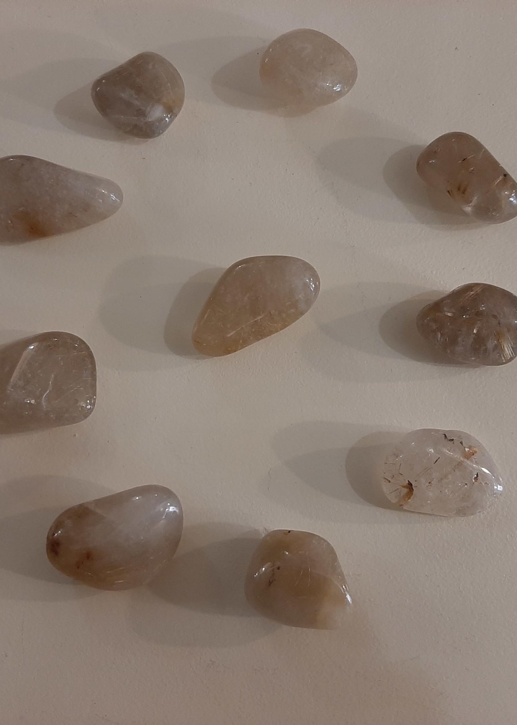 Hug Stone Rutilated Quartz L