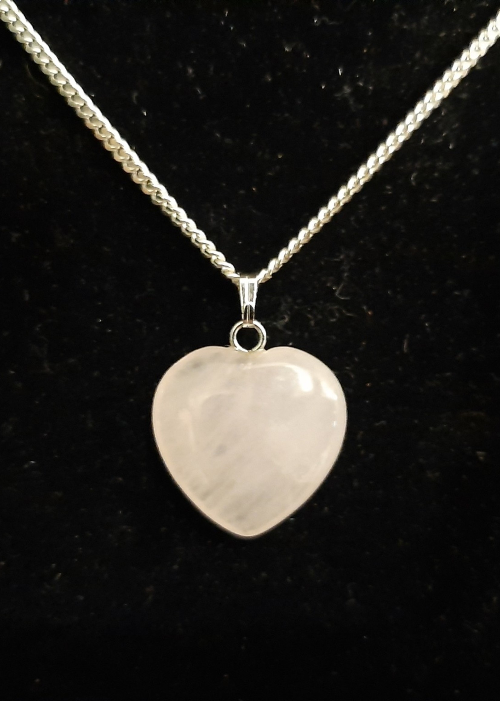 Pendant heart Rose quartz small