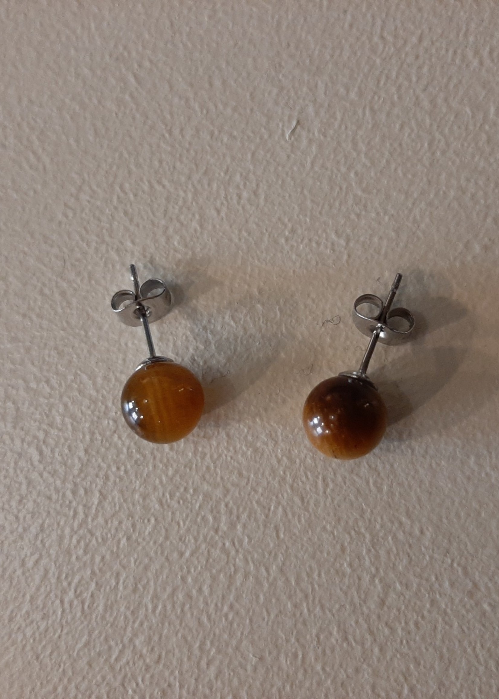 Ear Studs Tiger Eye