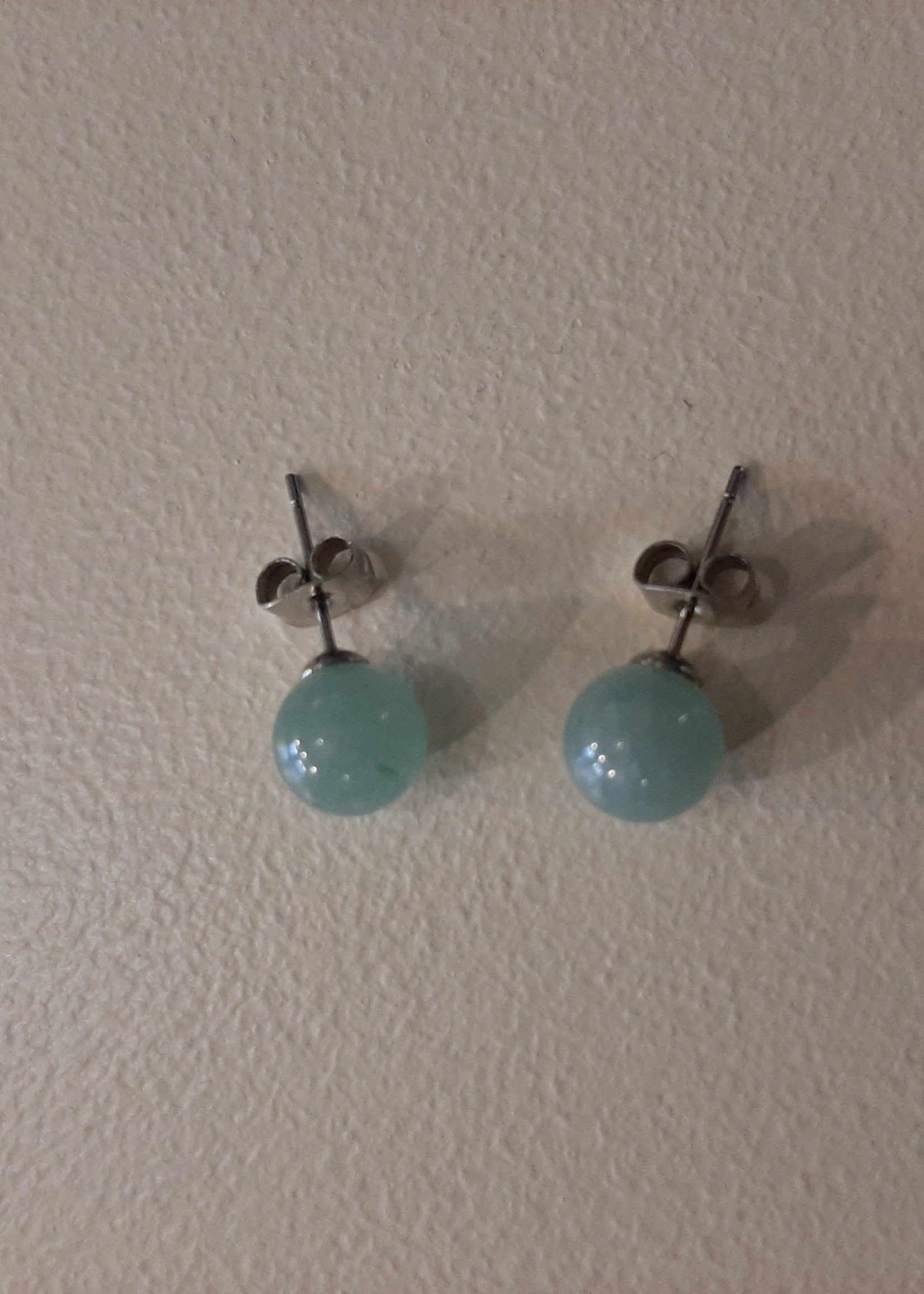 Ear Studs Green Aventurine