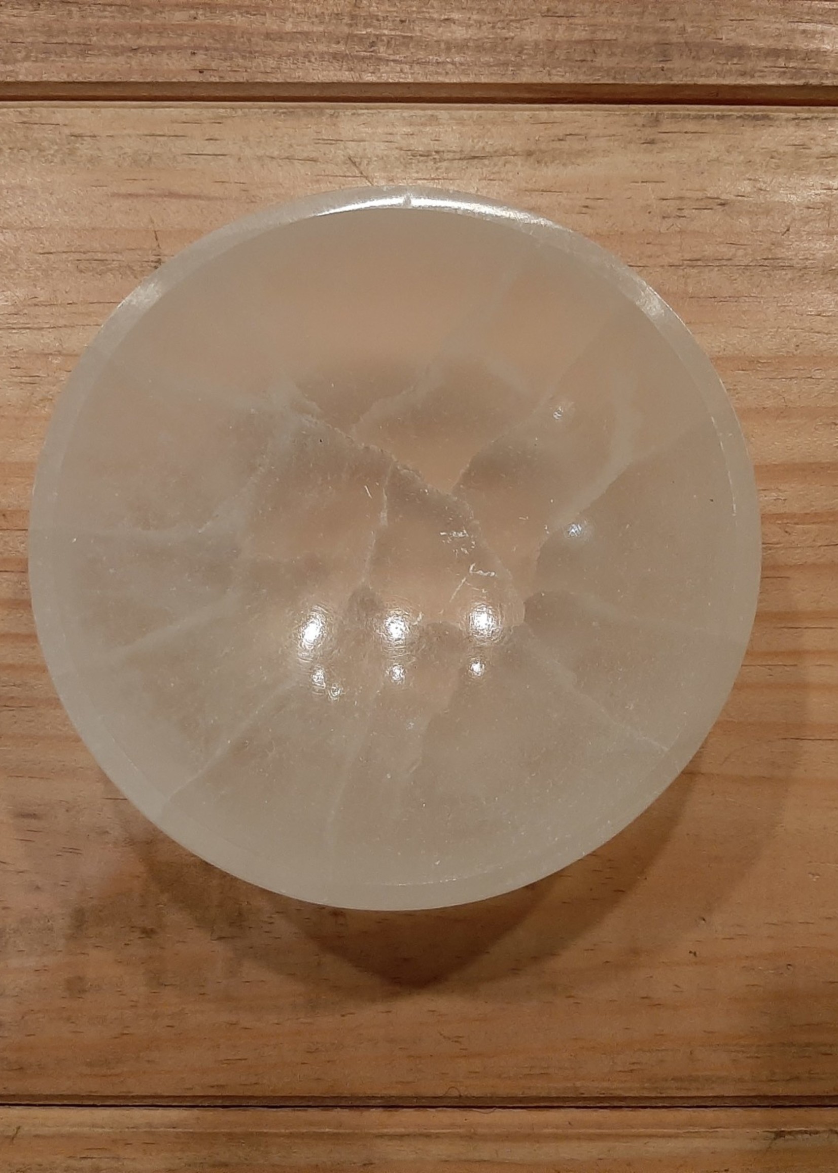 Bowl Selenite White round 10 cm