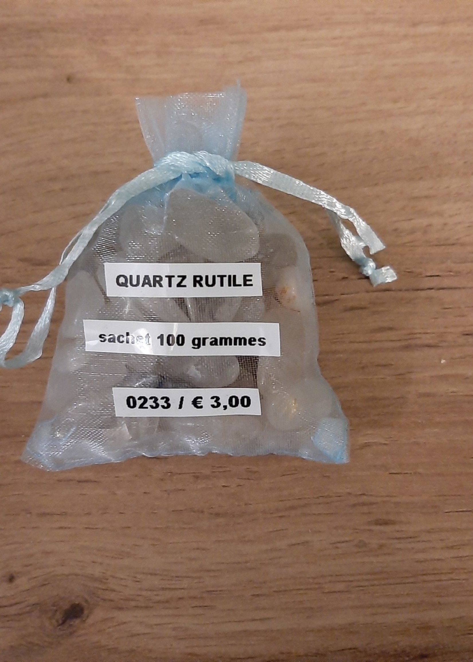 Hug stones Rutilated Quartz S - bag of 100 grams