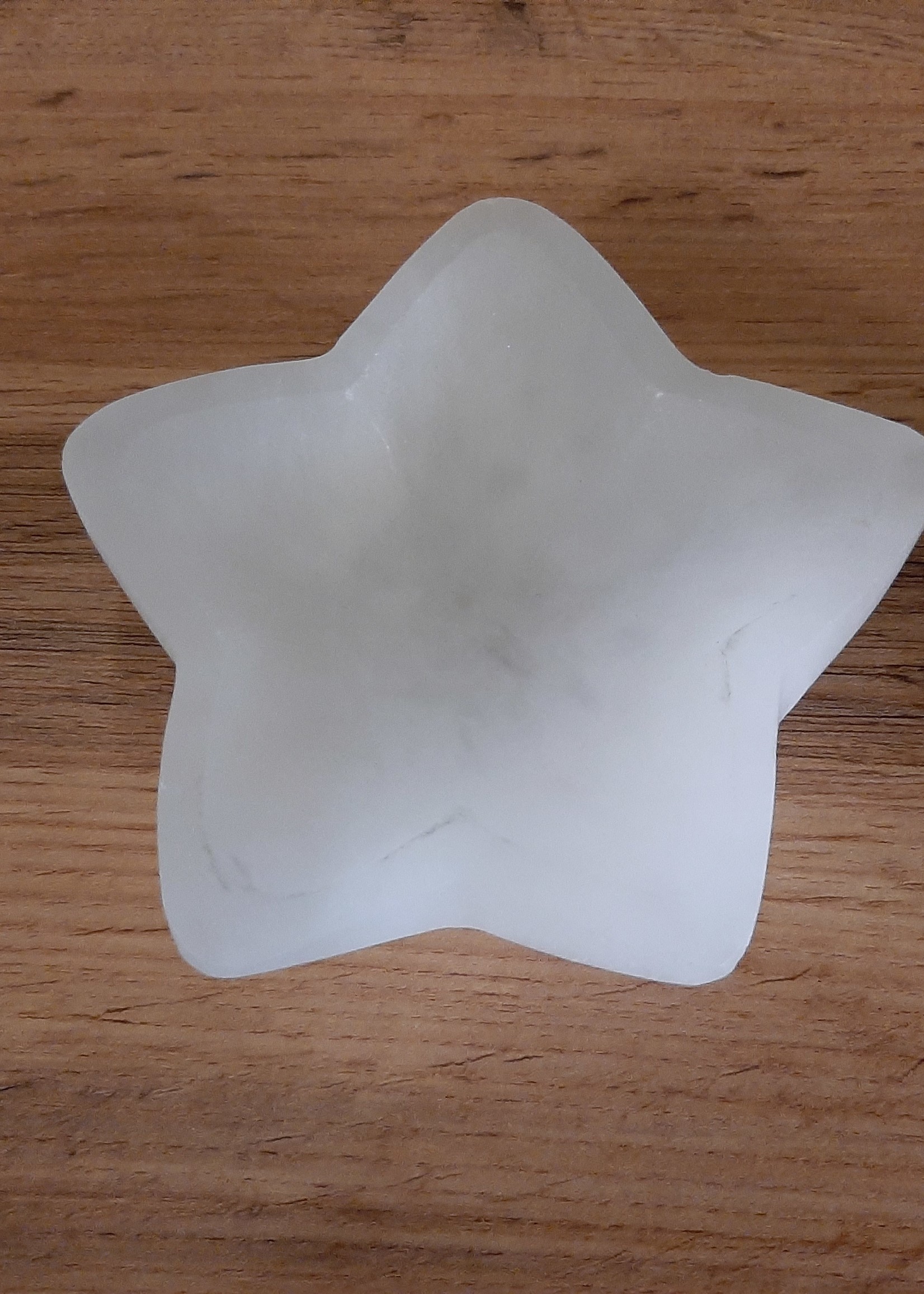 Bowl Selenite White Star