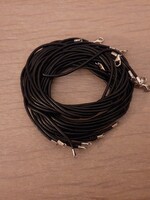 Leather necklace Black