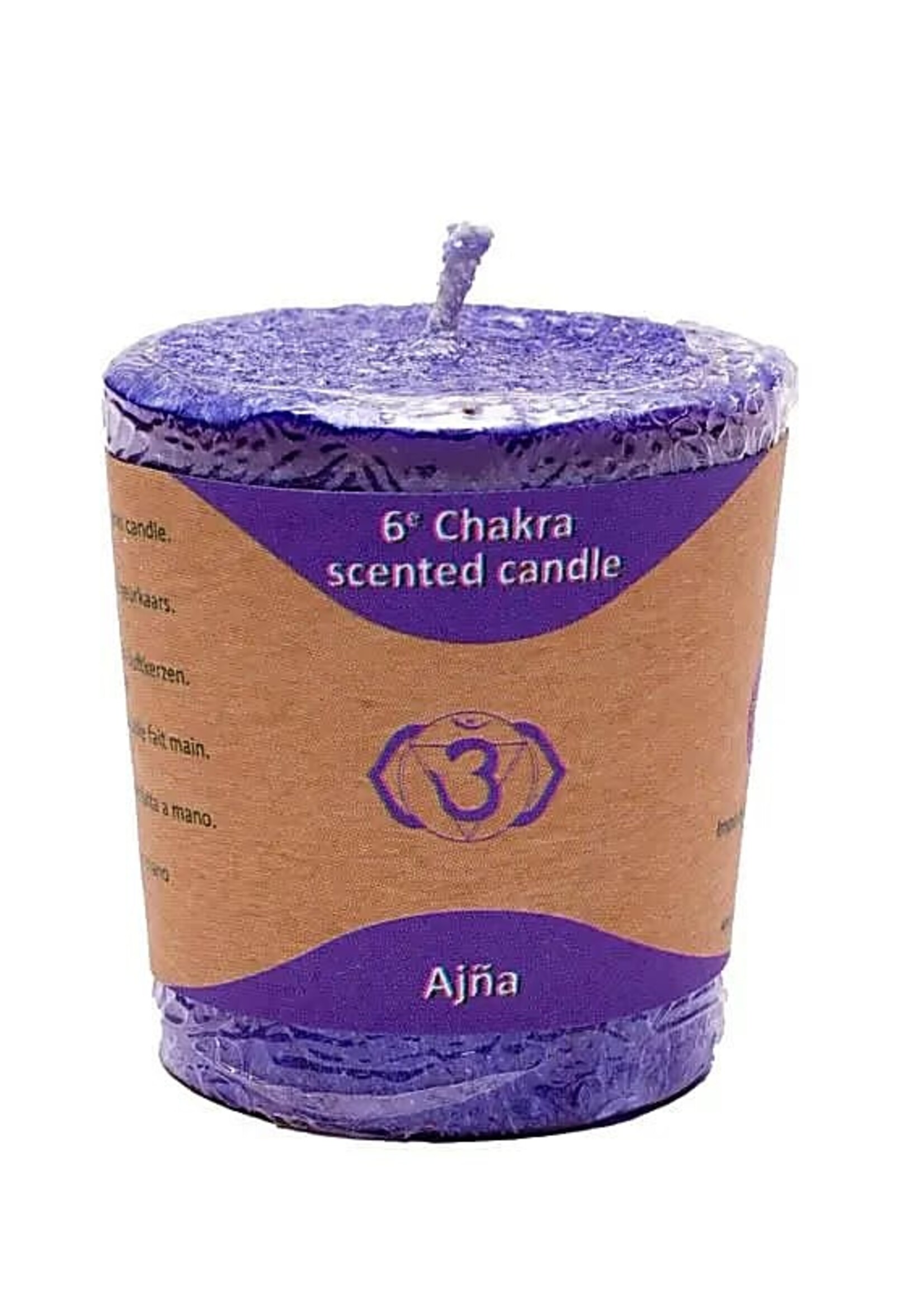 Scented candle votive chakra