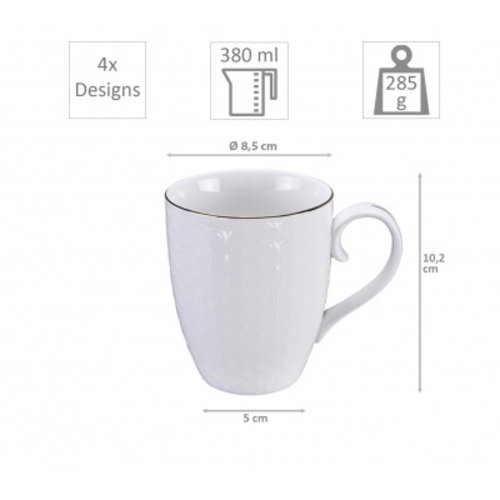 Tokyo Design Tokyo Design Nippon White - Set de 4 Tasses Cadeau