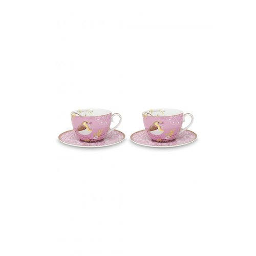 PIP Studio Cup & Saucer Early Bird - set van 2 PIP Studio Cup & Saucer Early Bird - set van 2