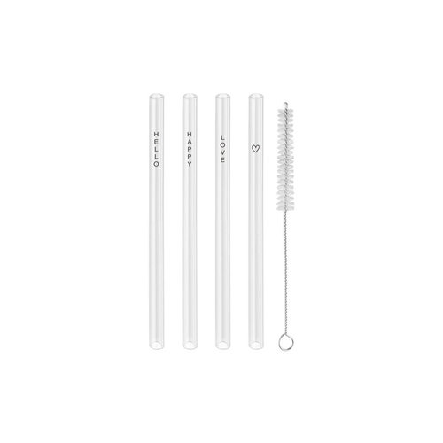 Eulenschnitt Glazen Rietjes - Set van 4 Eulenschnitt Glazen Rietjes - Set van 4