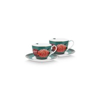 Cup & Saucer Winter Wonderland - set van 2