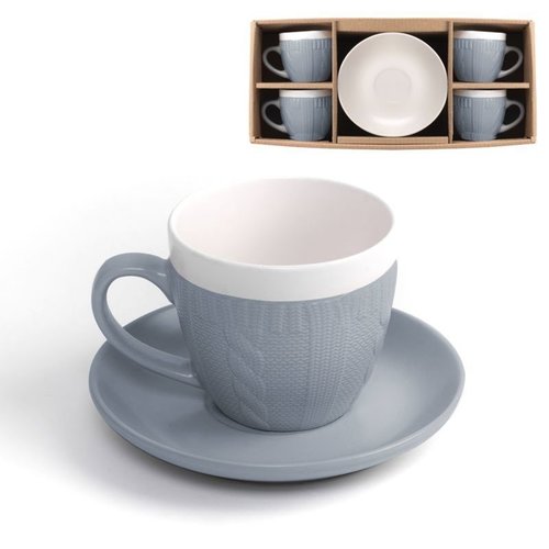 Alexandra Househould Alexandra Household - Cup & Saucer Wool - set of 4 in giftbox