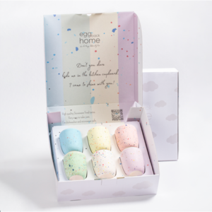 Egg Back Home Set of 6 Cups - New Party Mix - 220ml