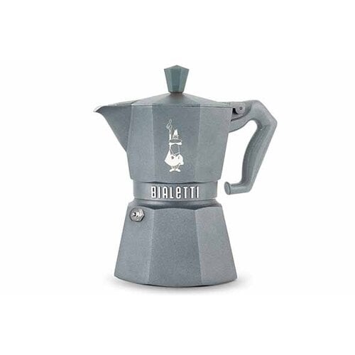 Bialetti Moka Exclusive Cafetière - 3T Silver Grey Bialetti Moka Exclusive Cafetière - 3T Silver Grey