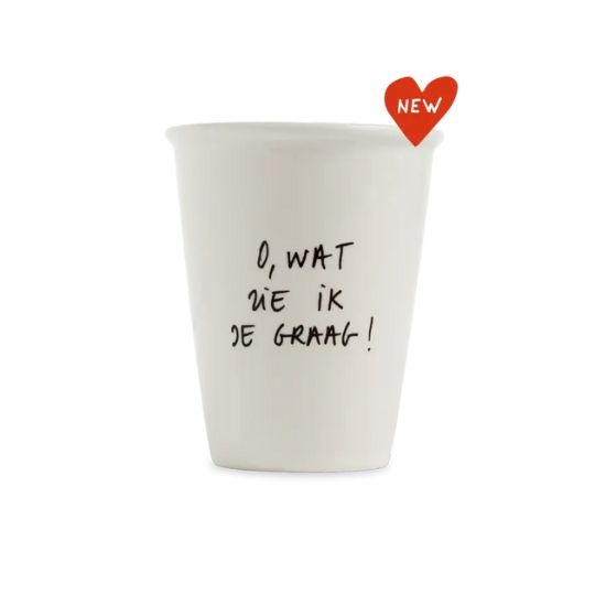 helen b. beker met handgeschreven tekst