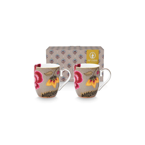PIP Studio PIP Studio:  Set/2 Mokken Blooming Tales Fantasy Khaki