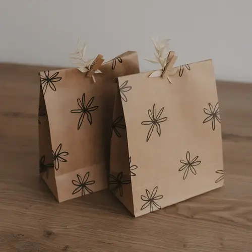 Eulenschnitt Set van Papieren geschenktas