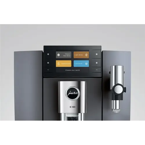 Jura JURA E10 Onyx Grey | Volautomaat met Cold Brew en meer Jura JURA E10 Onyx Grey | Volautomaat met Cold Brew en meer