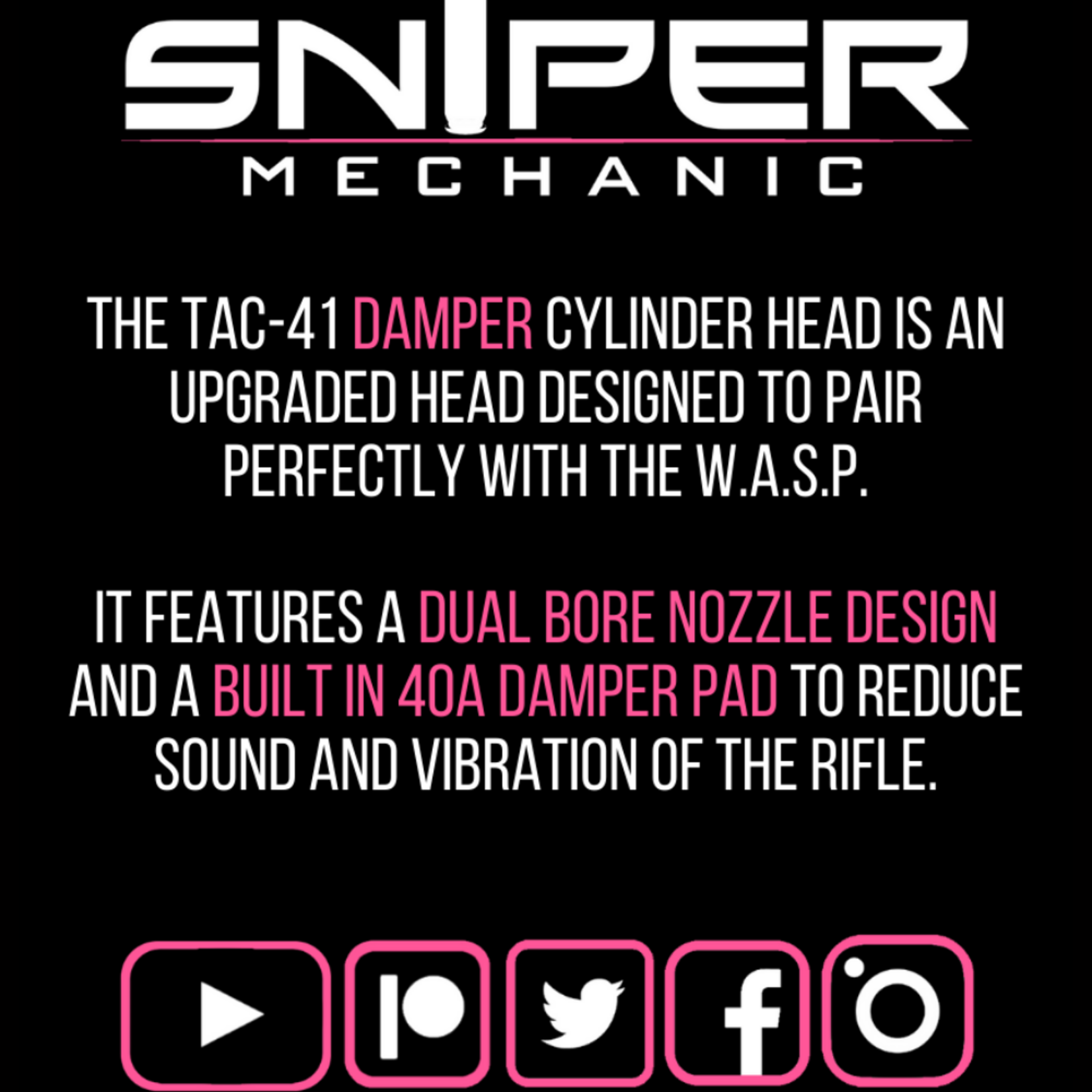 SniperMechanics Tac-41 Cylinder Head