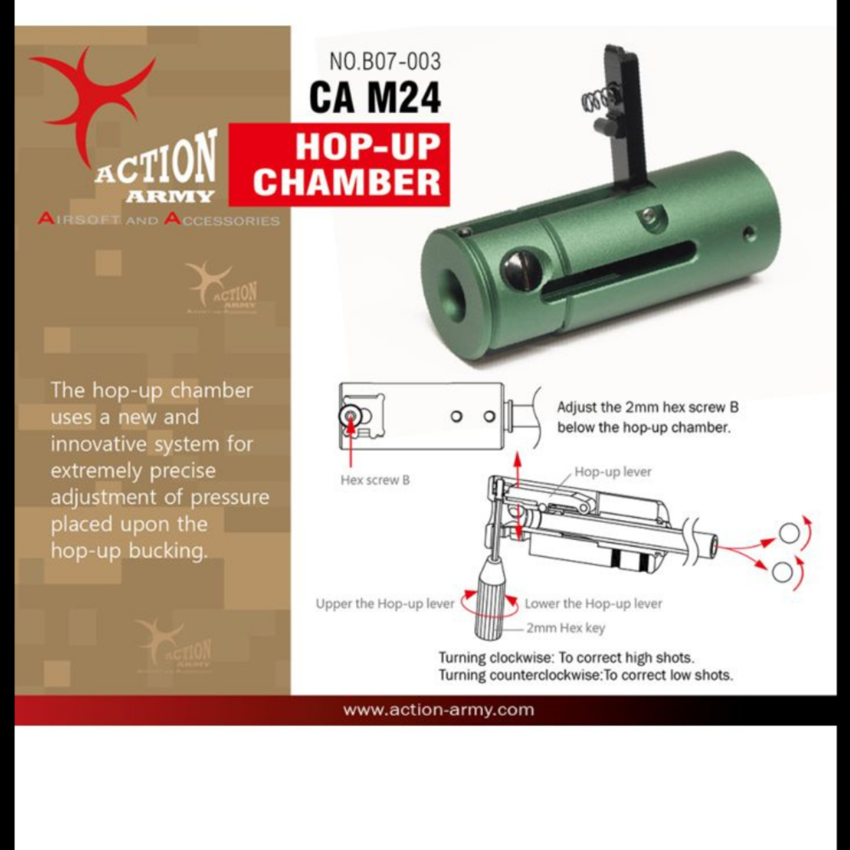 Action Army CA M24 Hop Up Chamber