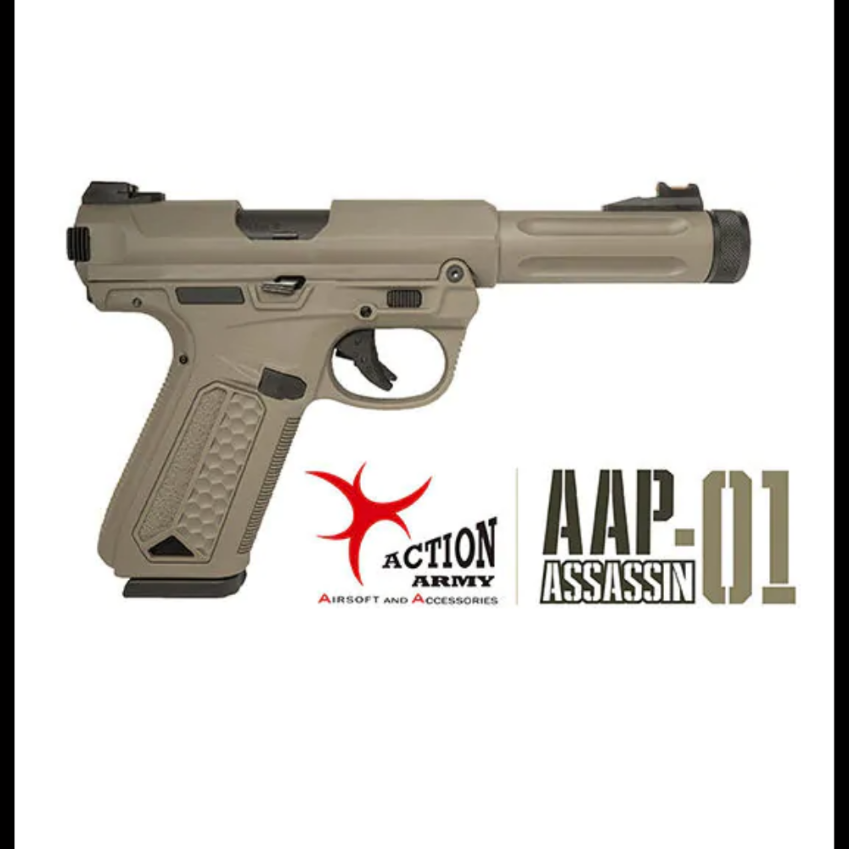 Action Army AAP-01 Assassin GBB Tan / FDE