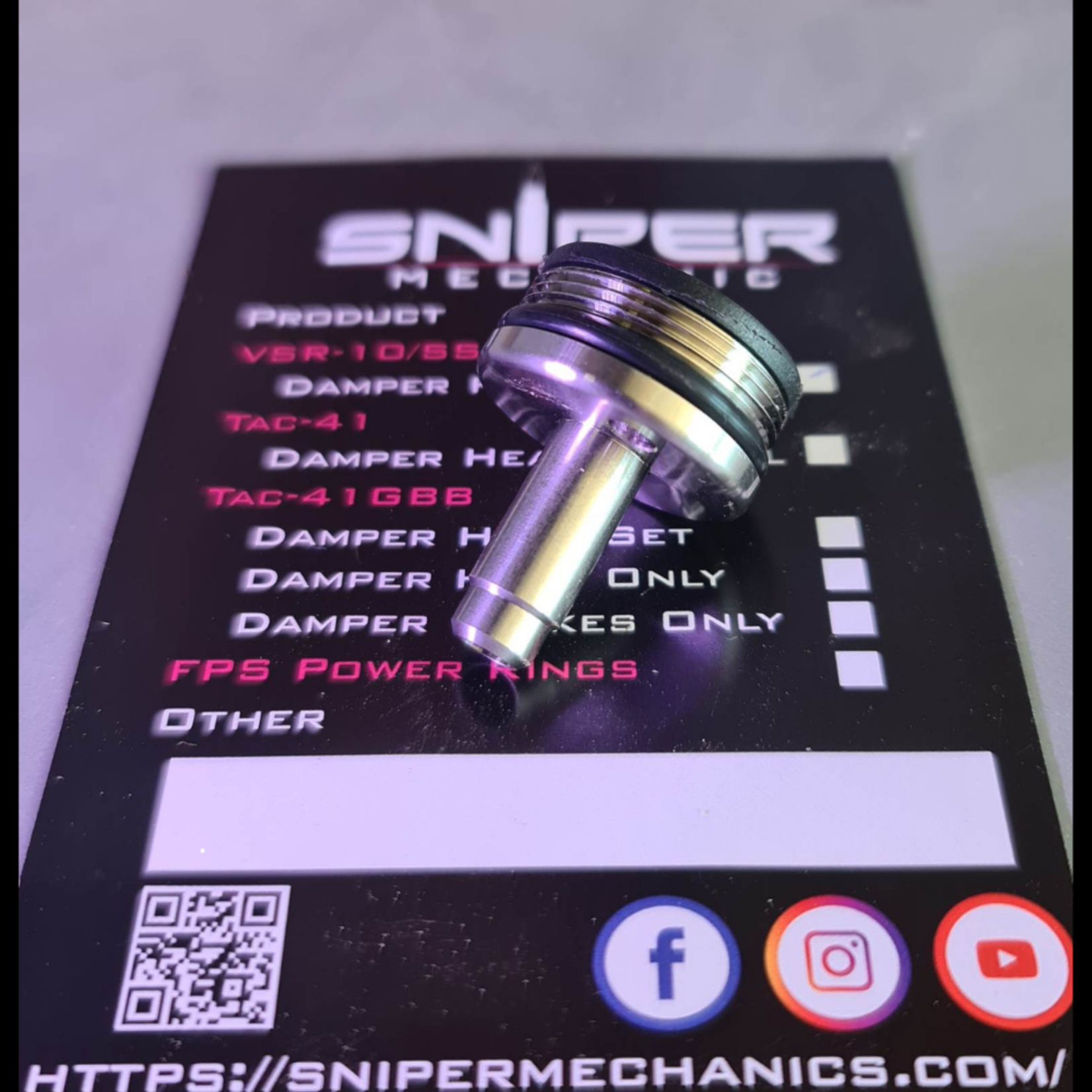 SniperMechanics VSR10/SSG10 Damper Cylinder Head