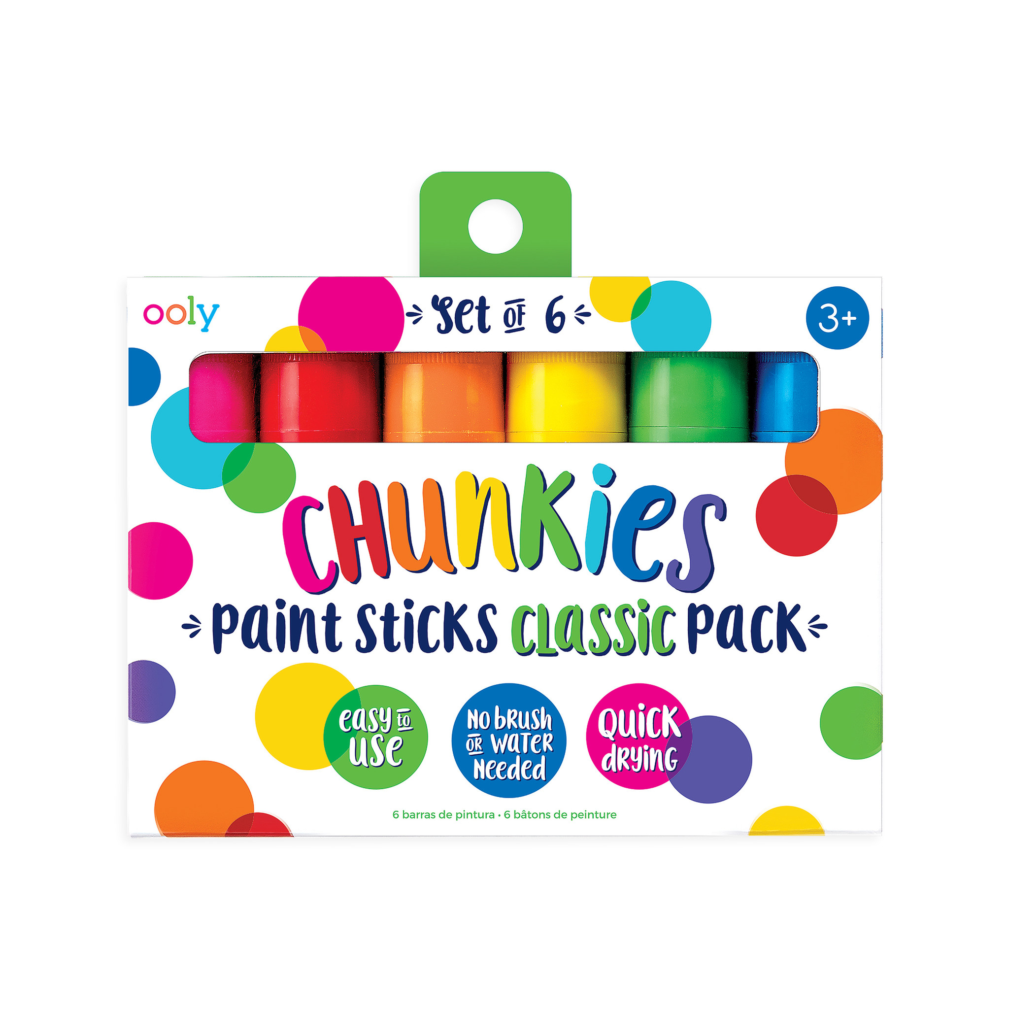 Janod Ooly - Chunky Paint Sticks - Classic Pack