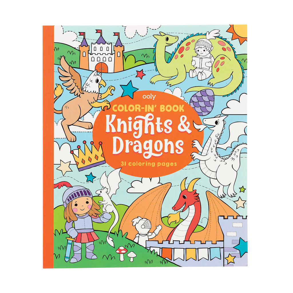 Janod Ooly - Colorin Book - Knights & Dragons