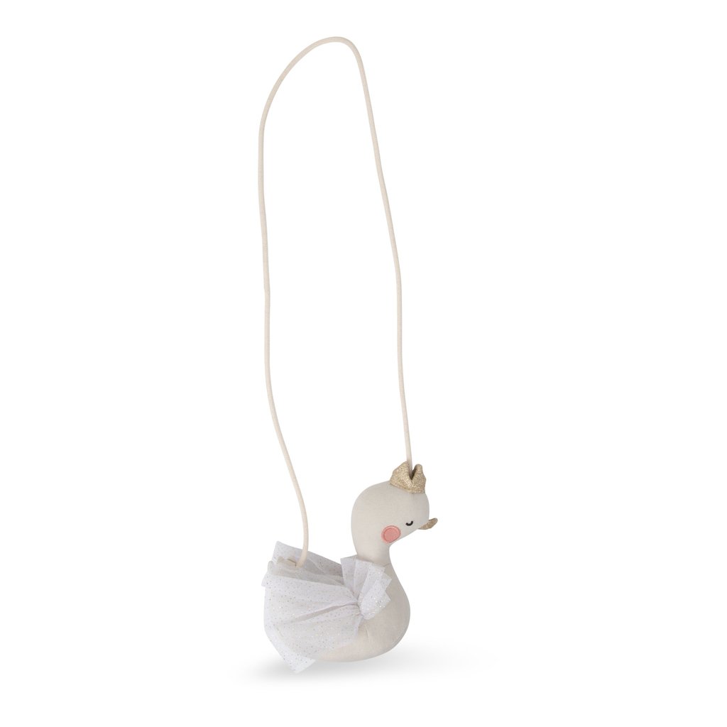 picca loulou Swan Susie Purse Cream – 15 cm