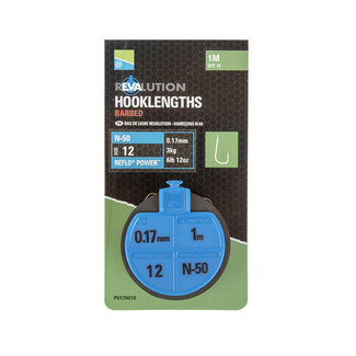 Preston Innovations Revaluation Hooklengths | N50 | Onderlijn