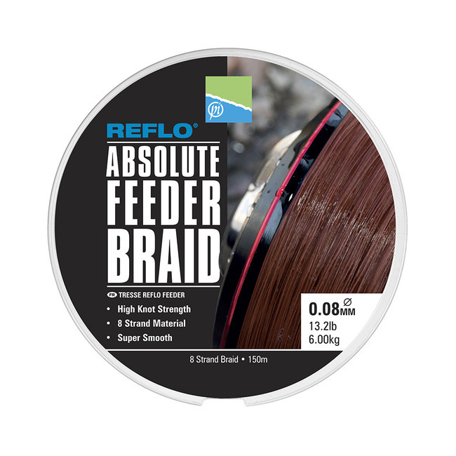 Preston Innovations Reflo Absolute Feeder Braid | Gevlochten lijn