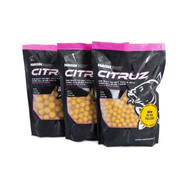 Nash Citruz Boilies Geel | 1kg