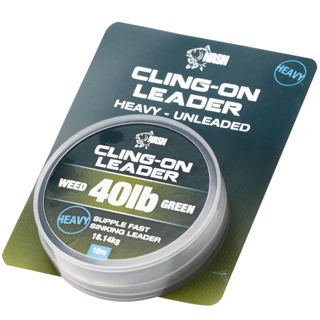 Nash Cling-On Unleaded Leader | 40lb | 10m