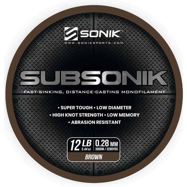 Sonik SubSonik Monofilament Bruin | 3000M