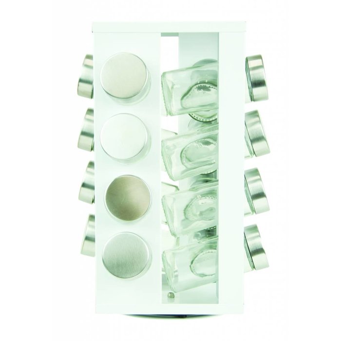 S&P Kruidenrek wit met 16 potjes serie Soho