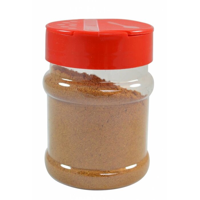 Strooibus kunststof 230 ml met rode deksel