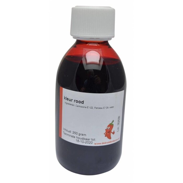 Kleurstof rood 250 cc