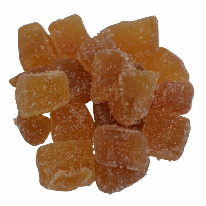 Gesuikerde gemberblokjes