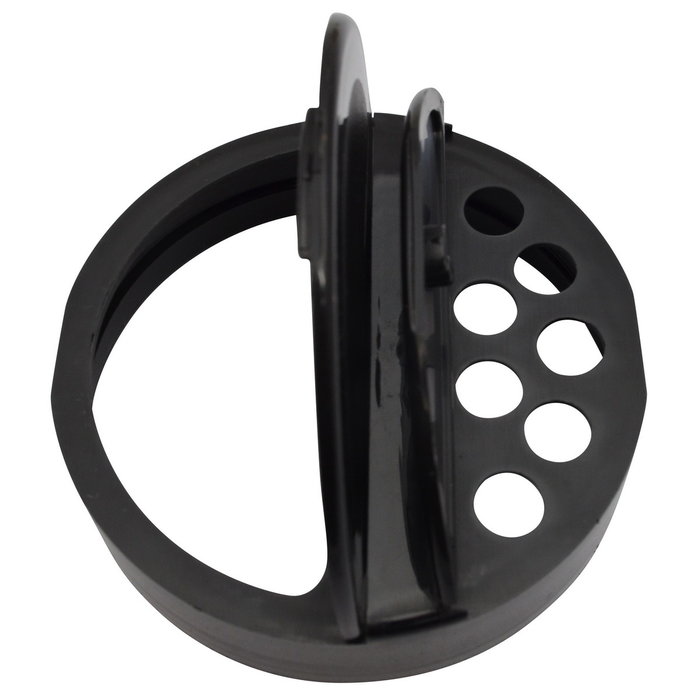 Strooibus kunststof 500 ml met zwarte deksel