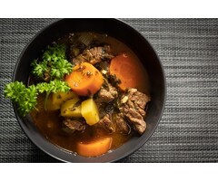 Smaakvolle runderstoofpot met bouillonpoeder vlees