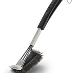 Napoleon Napoleon RVS grillborstel 3x parel met schraper